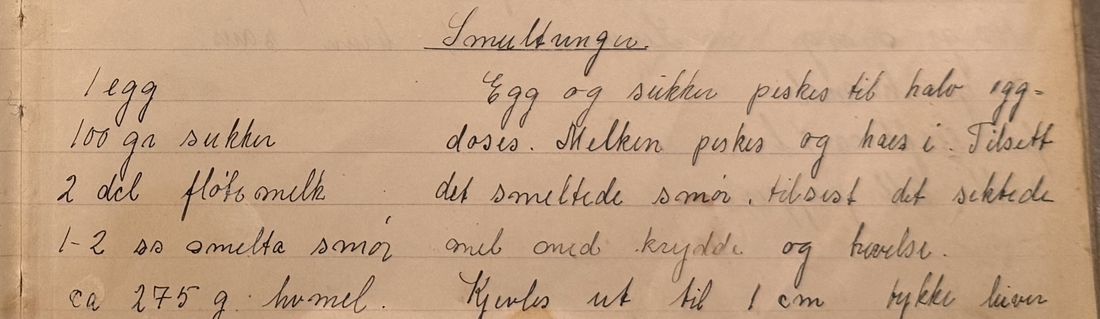 Smultringer., Mors egen skrift