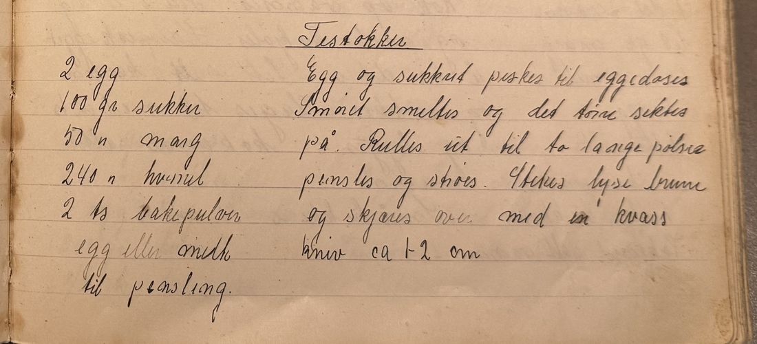 Testokker, Mors egen skrift